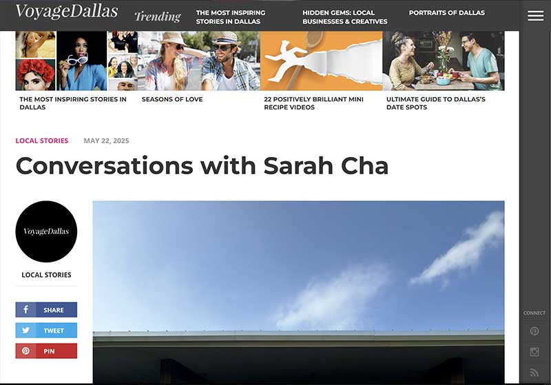 Conversations with Sarah Cha
