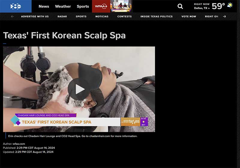 Texas' First Korean Scalp Spa